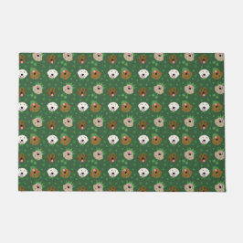 Tapete Cachorros de Dia de São Patrício felizes para vare