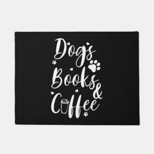 Tapete Cachorros Livros Café Amante de Cachorro Verme de 
