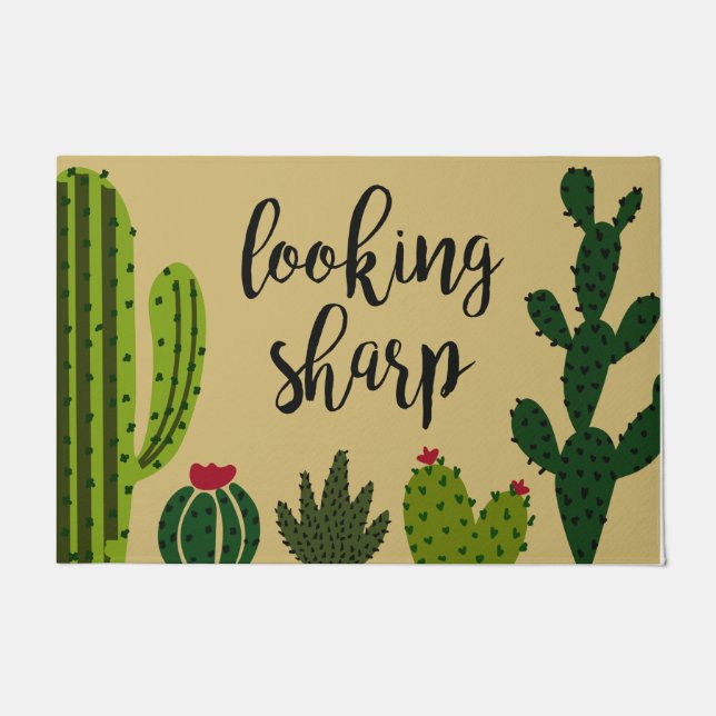Tapete Cactus Looking Sharp Mat, Plant Lover (Frente)