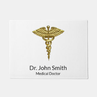 Tapete Caduco Dourado Médico do Precioso Profissional