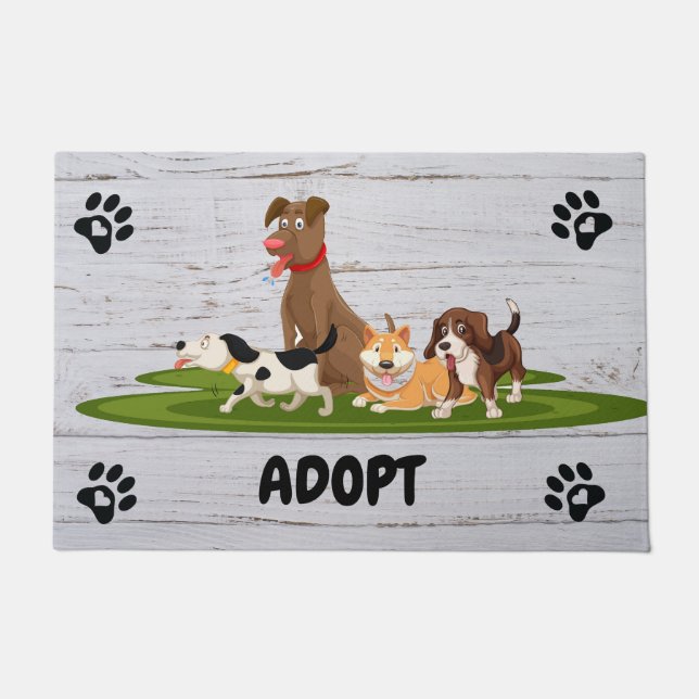 Tapete Cães animados e bonitos (Frente)