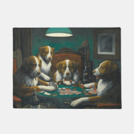 Tapete Cães Jogando Poker (Jogo De Cartão Animal)