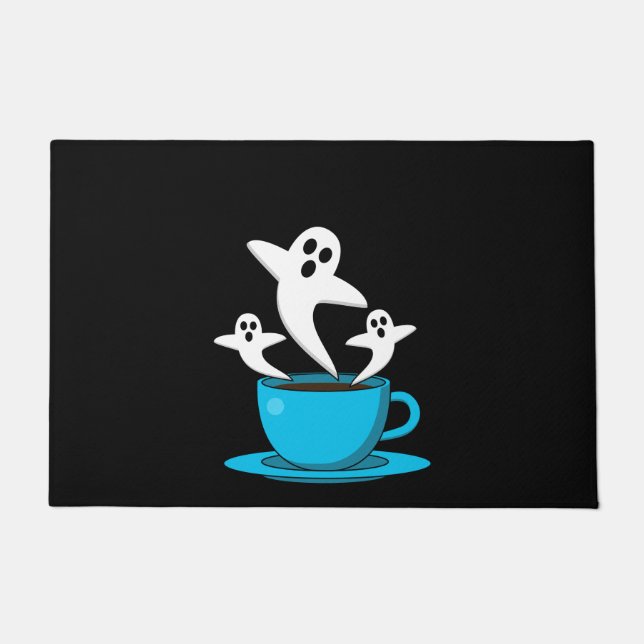 Tapete Café fumante fantasma (Frente)