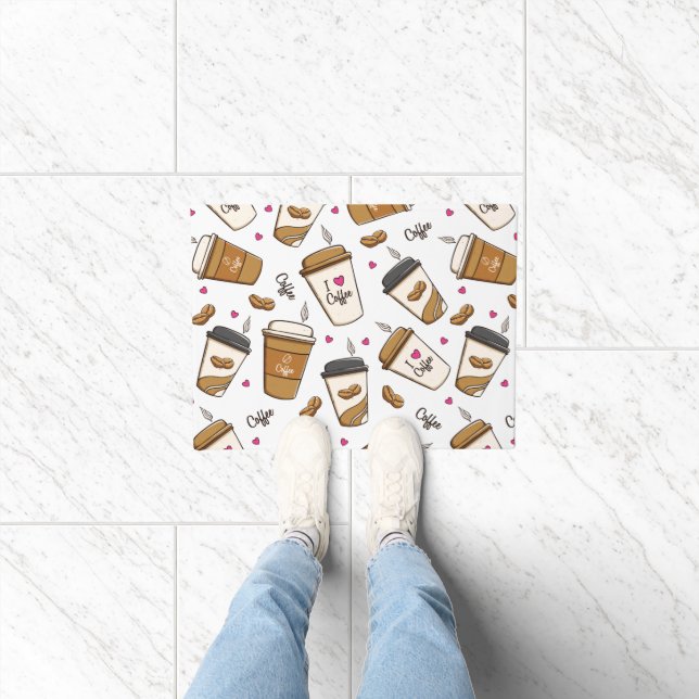 Tapete Cafés, Feijões, Fachos De Café, Lover De Café, Cor (Interior)