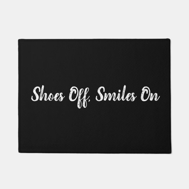 Tapete Calçados Desligados, Sorrisos Ligados (Frente)