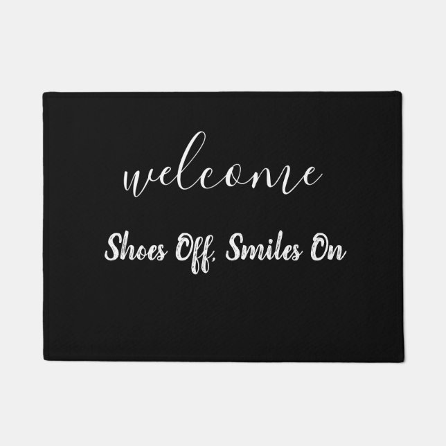 Tapete Calçados Desligados, Sorrisos Ligados (Frente)