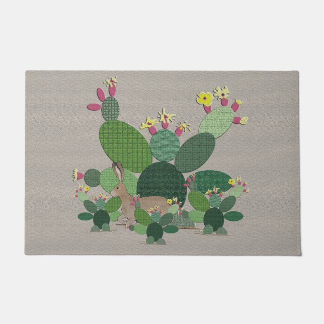 Tapete Calico Cactus Doormat (Frente)