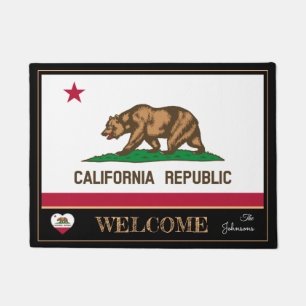Tapete California & California Flag house mat /sport EUA