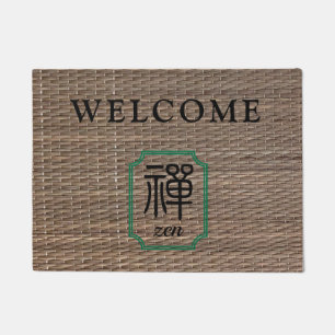 Tapete Caligrafia chinesa do zen no tatami personalizado