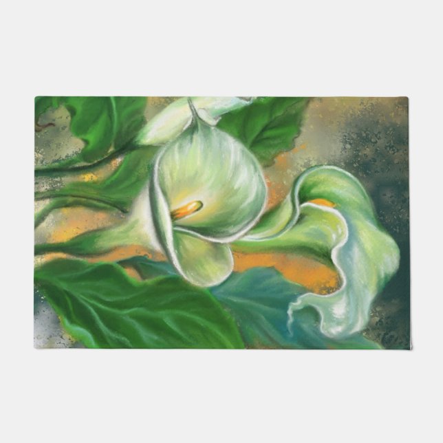 Tapete Calla Lily Flowers Doormat (Frente)
