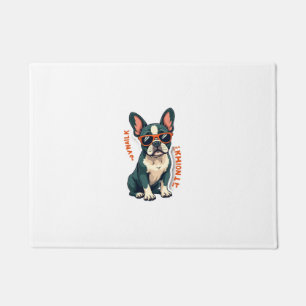 Tapete Caminhada Vintage Vou Pensar Nisso Bulldog Francês