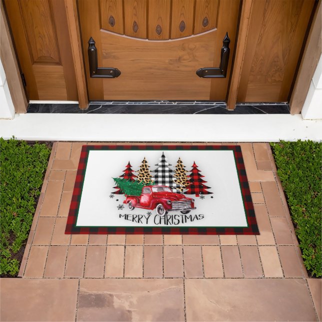 Tapete Caminhão e árvores de Natal (Ar livre)