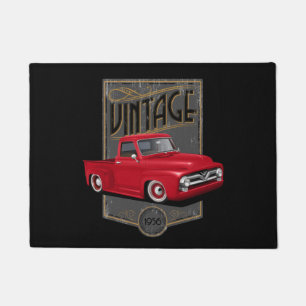 Tapete Caminhão Vintage Vermelho