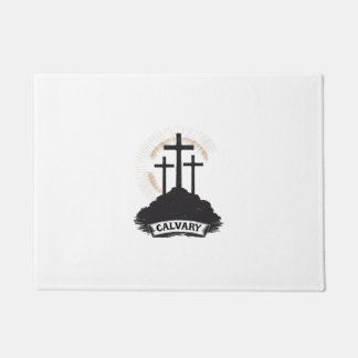 Tapete Camisa de Fé com Gravação Vintage de Jesus no Mont