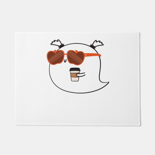 Tapete Camisa de T-Shirt Clássica Cute Ghost (Frente)