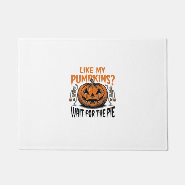 Tapete Camisa de Torta de Halloween de Abóbora Engraçada  (Frente)