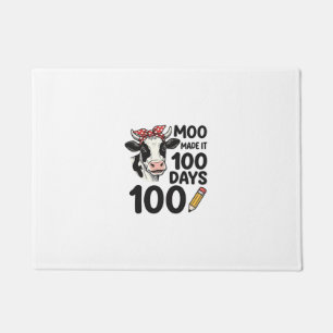 Tapete Camisa de Vaca de 100 Dias Desenho de Escola de Gr