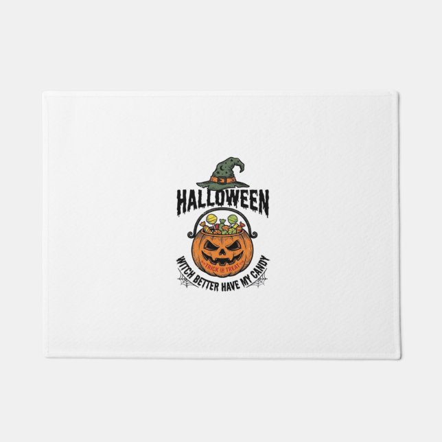 Tapete Camisa engraçada de bruxa de Halloween com design  (Frente)