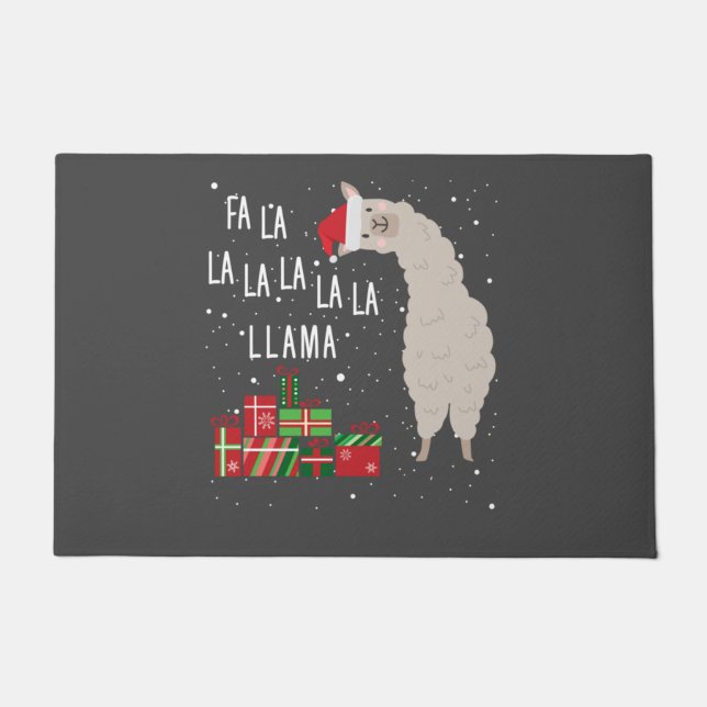 Tapete Camisa Fa La Llama - Natal Llama (Frente)