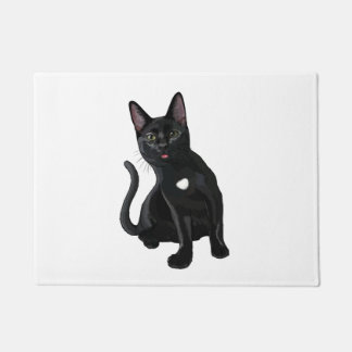 Tapete Camiseta Clássica Blep de Gato Preto Tolo