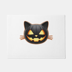 Tapete Camiseta Clássica do Gato Negro Jack o'Lantern Emo
