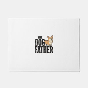 Tapete Camiseta De Gravura Vintage Dogfather Corgi Engraç