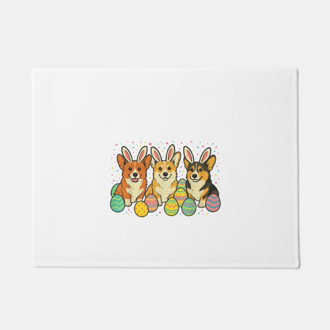 Tapete Camiseta de Páscoa Corgi_1 (Frente)