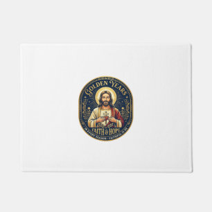 Tapete Camiseta Vintage Cristã de Aposentadoria de Jesus