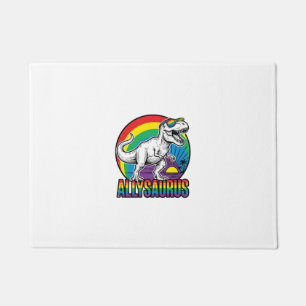 Tapete Camiseta Vintage de Dinossauro Arco-íris Allysauru