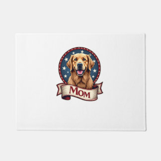 Tapete Camiseta Vintage de Mãe de Cachorro Patriota Golde