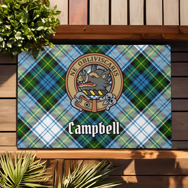 Tapete Campbell Crest over Dress Tartan (Criador carregado)