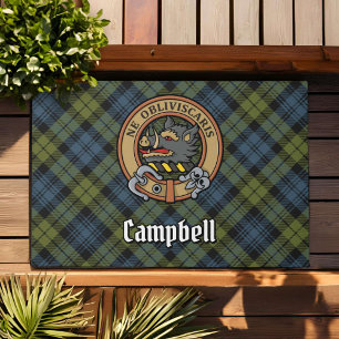 Tapete Campbell Crest sobre Tartan
