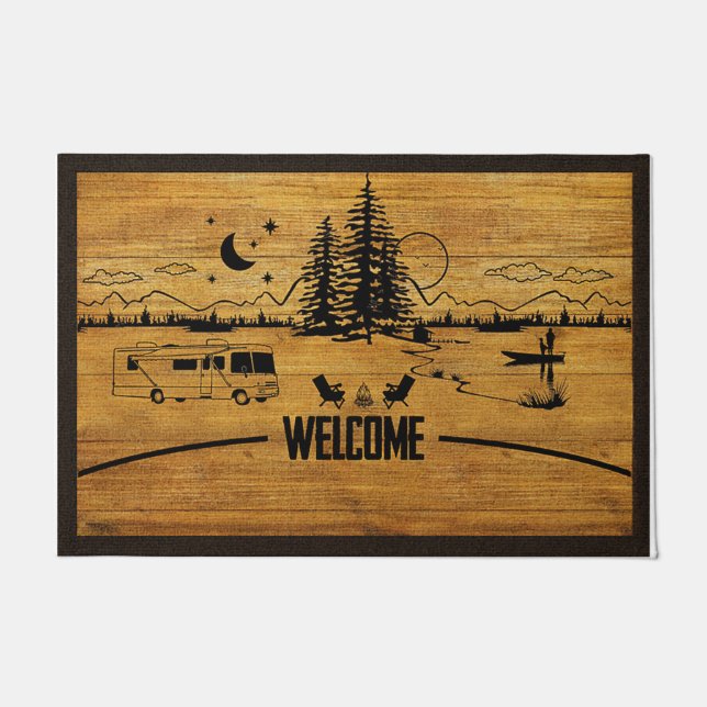 Tapete Camping Lovers Mat, Campervan Decor (Frente)