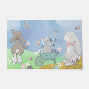 Tapete Campo de coelhos de primavera