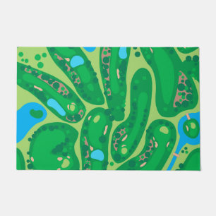 Tapete campo de golfe par verde