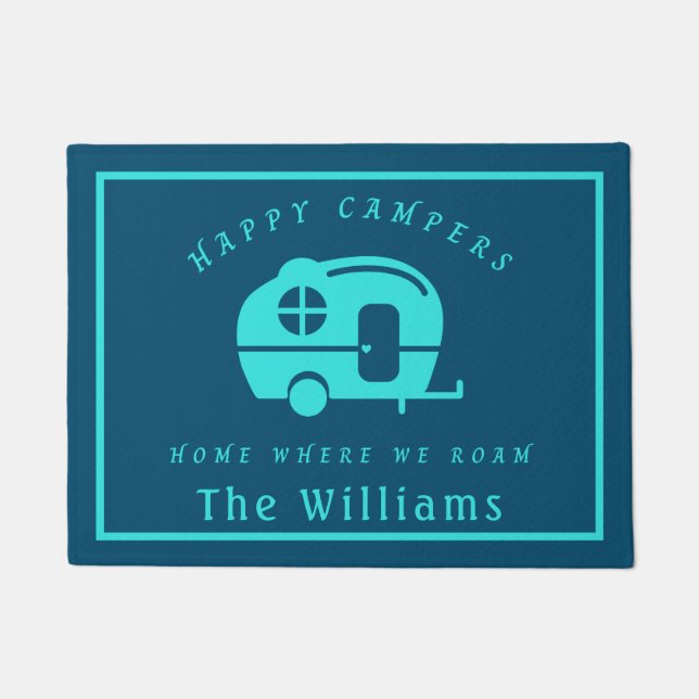 Tapete Campos Felizes Para Casa Onde Roamamos A Porta Do  (Frente)