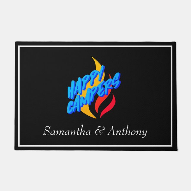 Tapete Campos Felizes Qualquer Nome Cabina RV Com Gráfico (Frente)