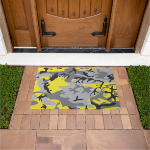 Tapete Camuflagem Amarela e Cinza, Militar, Exército