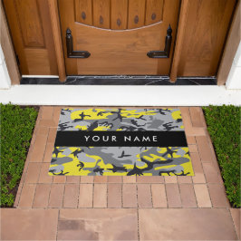 Tapete Camuflagem Amarela e Cinza Seu nome Personaliza