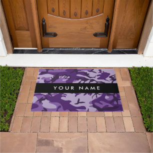 Tapete Camuflagem Roxa Seu Nome Personalize