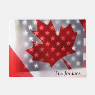 Tapete Canadá com bandeiras de América
