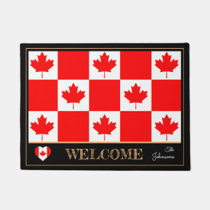 Tapete Canadá e canadense Flag house mats /sport Bem-vind