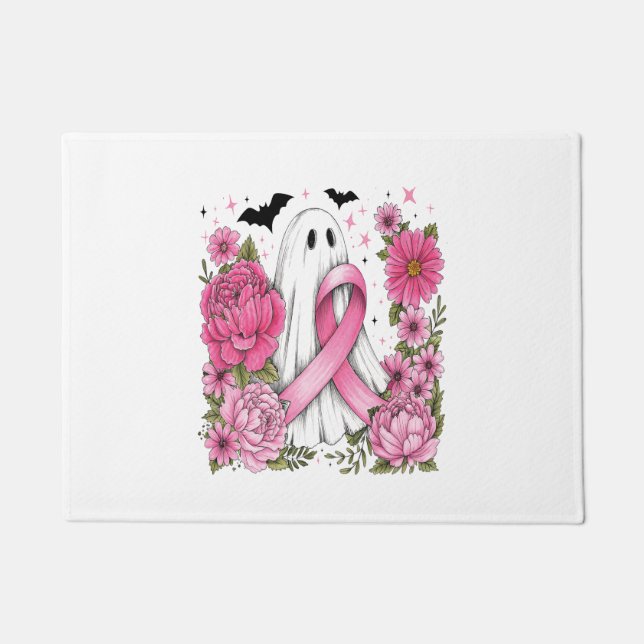 Tapete Cancer de Mama Halloween Ghost Boho (Frente)
