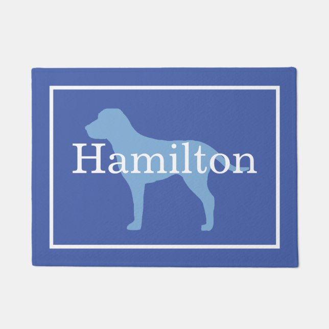 Tapete Cão Azul (Frente)