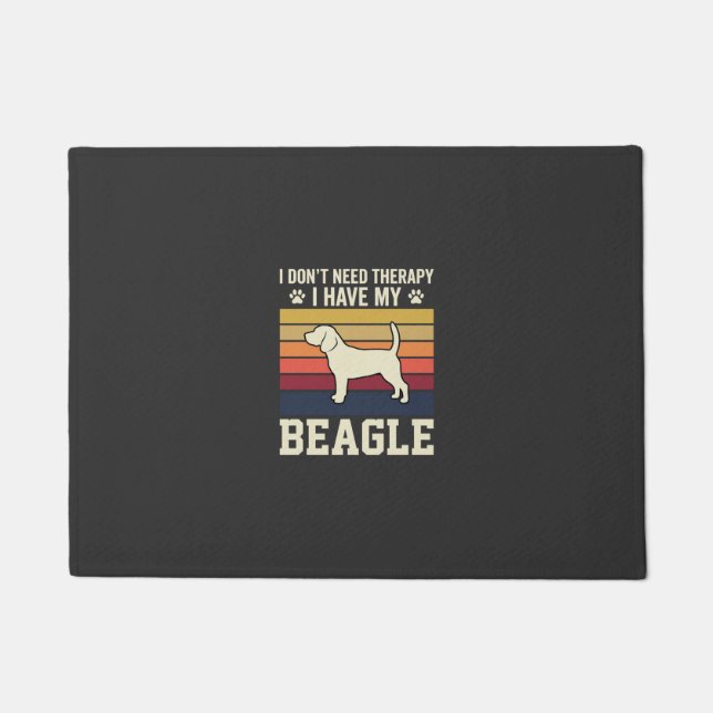 Tapete Cão Beagle Vintage Terapia Retro (Frente)