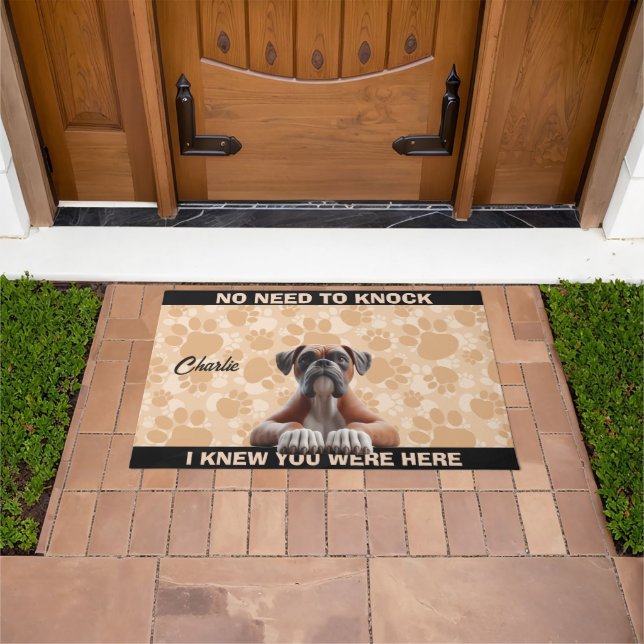 TAPETE CÃO BOXER (Ar livre)