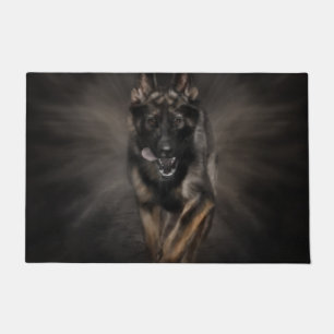 Tapete Cão de german shepherd - funcionando