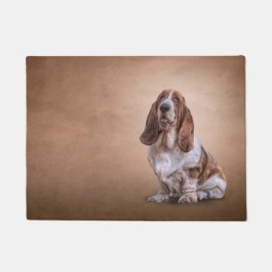 Tapete Cão engraçado de tiragem de Basset Hound