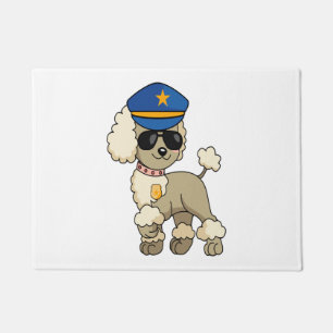 Tapete Cão Poodle Polícia Anime Chibi