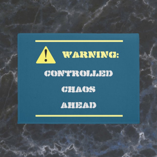 Tapete Caos Engraçado à Frente Azul (Criador carregado)